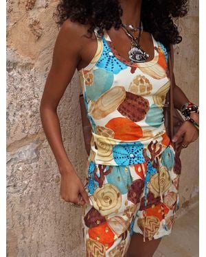 Never Fully Dressed Shell Rib Tank - Brown