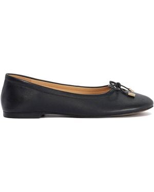 Dune Leather Hali Ballet Pumps - Black