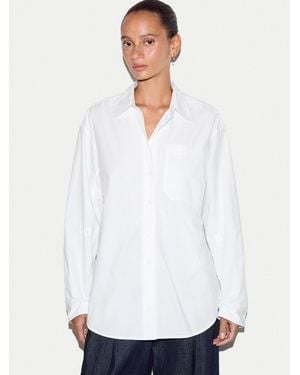 Jigsaw Oversized Cotton Shirt - Weiß