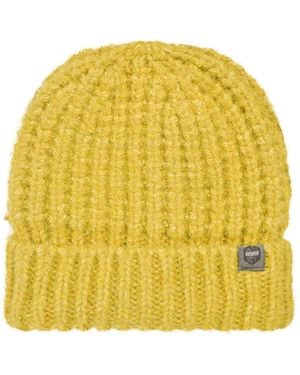 Weird Fish Clare Double Rib Beanie Hat - Yellow