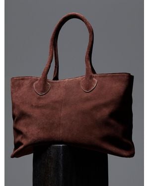 Whistles Leandra Suede Tote Bag - Brown