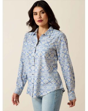 Ariat Billie Jean Long Sleeve Shirt - Blau