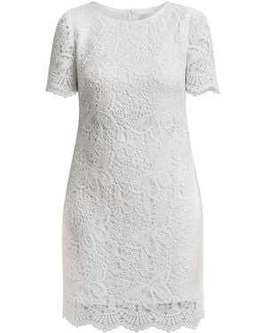 Gina Bacconi Reid Lace Shift Dress - Gray