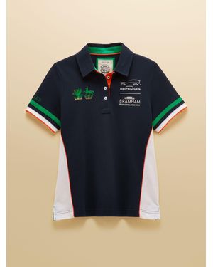 Joules Official Bramham Cotton Pique Polo Shirt - Black