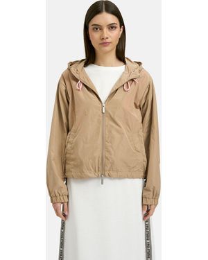 Smith & Soul Lightweight Hooded Windbreaker Jacket - Natural