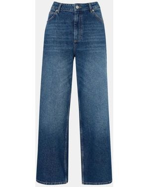 Whistles Straight Ankle Length 100% Cotton Jeans - Blue
