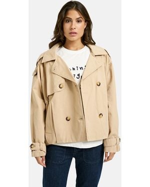 Smith & Soul Short Trench Jacket - Natural