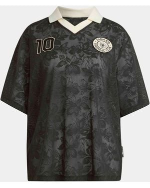 adidas X Farm Rio Premium Lace Polo Top - Black