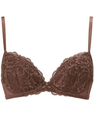 Ann Summers Ann Summers Dark Pad Plunge Sexy Lace Bra - Brown