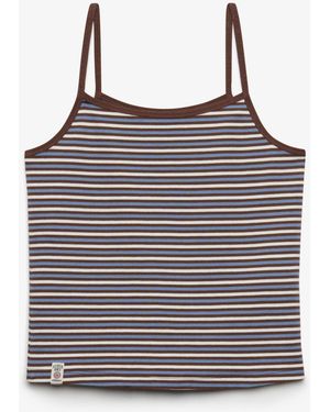 Superdry Ath Ess Stripe Cami - Blue