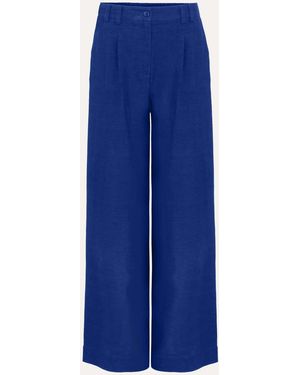 Phase Eight Lottie Linen Pants - Blue