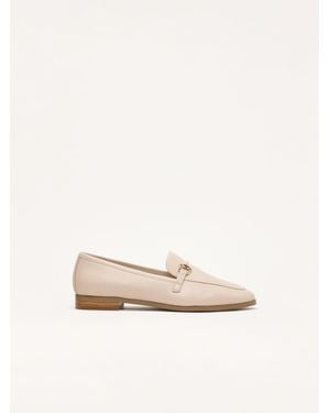 Phase Eight Leder-Loafers - Natur