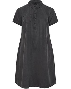 Evans Lyocell Denim Dress - Black