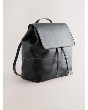 Next Stitch Front Backpack - Black