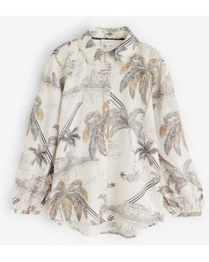 Ted Baker Strandhemd Aus Viskose - Weiß