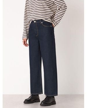 Whistles Straight Ankle Length Jean - Blue