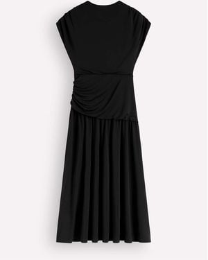 Boden Drape Jersey Crepe Maxi Dress - Black