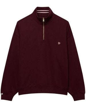 Superdry Monogram Half Zip Sweat Top - Red