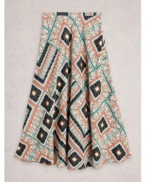 White Stuff Hope Bias Cut Maxi Skirt - Orange