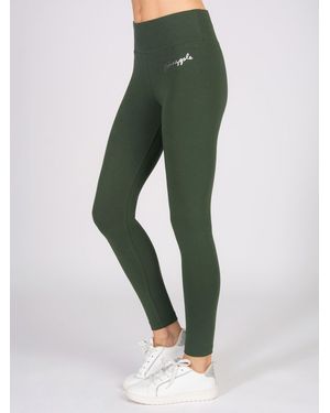 Pineapple Wide Band 7/8 Leggings - Green