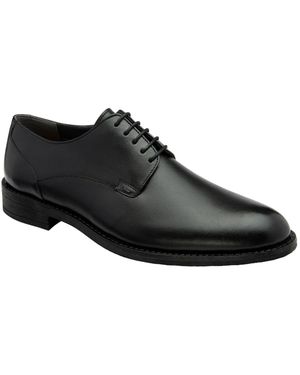 Frank Wright Leather Lace-Up Derby Shoes - Black