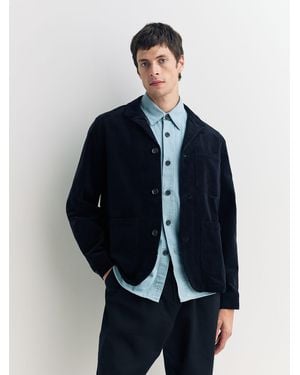 Oliver Spencer Oliver Spencer Bradwell Soft Cord Chore Jacket - Blue