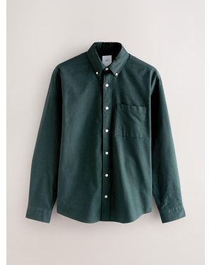 Next Soft Touch Oxford Long Sleeve Shirt - Green