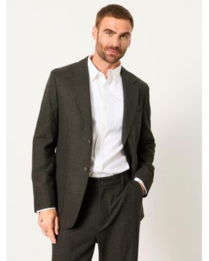 FatFace Fatface Witley Dark Wool Mix Blazer - Black