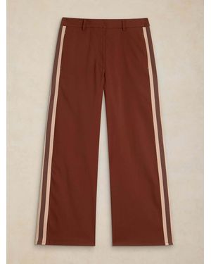 White Stuff Kenna Side Stripe Pants - Brown