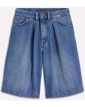 Boden Denim Bermuda Shorts - Blue