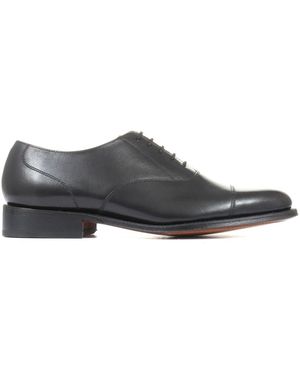 Jones Bootmaker Leather Wide-Fit Lace Smart Shoes - Gray