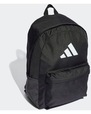 adidas Chrome Classic 3 Bar Logo Backpack - Black