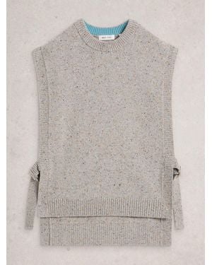 White Stuff Tanya Tabard Poncho - Gray