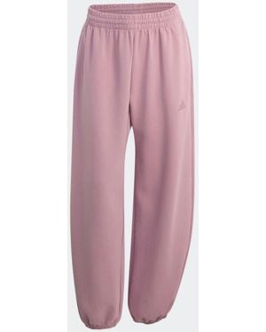 adidas Mauve Soft Lux Loose Joggers - Pink