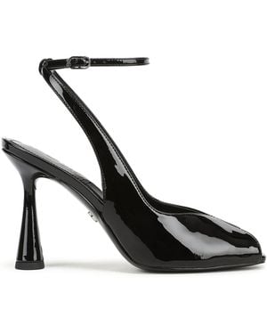 Sam Edelman Esme Regular Fit Peep Toe Ankle Strap Heels - Black