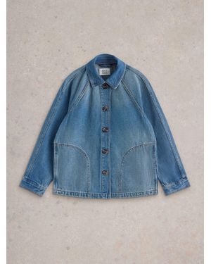 White Stuff Petite Eden Denim Jacket - Blue