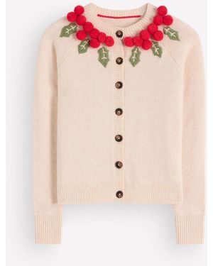 Boden Mae Novelty Cardigan - Pink