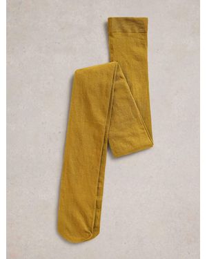 White Stuff Patty Plain Tights - Yellow