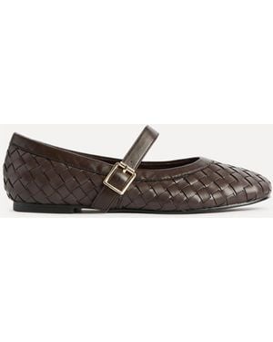 Linzi Index Woven Mary Jane Shoes - White