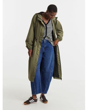 JD Williams Longline Lightweight Raincoat - Blue
