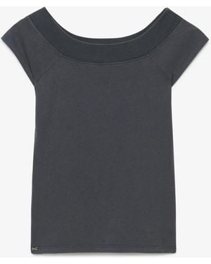 Superdry Essential Off-Shoulder Top - Grey