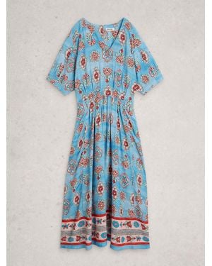 White Stuff Kate Midi Dress - Blue