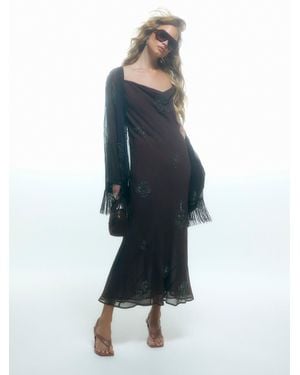 River Island Embellished Maxi Dress - Blue