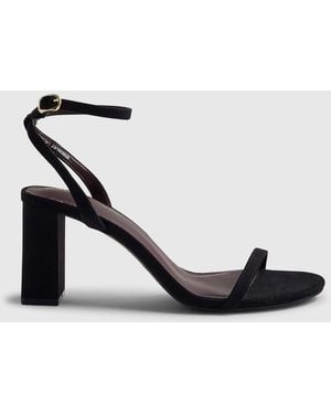 River Island Regular Fit Block Heel Occasion Barely Sandals - Black