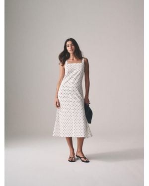 The Set 2 Pack Strappy A-Line Linen Blend Dresses - Natur