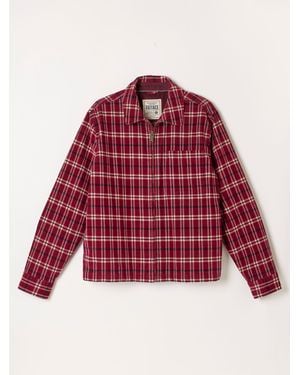 FatFace Fatface Letwell Cord Overshirt - Red