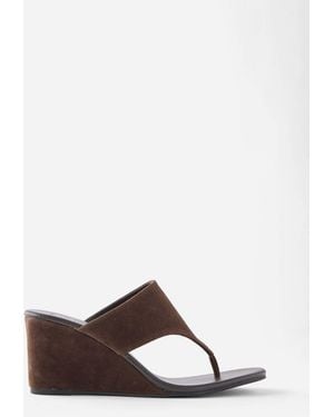 Cotton On Bobbie Flip Flop Wedge Sandals - Brown