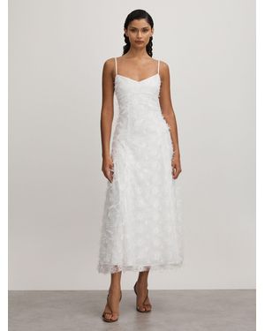 Anna Quan Applique Drop Waist Maxi Dress - Weiß