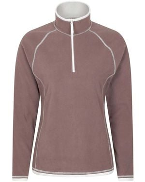 Mountain Warehouse Montana Half-Zip Fleece - Brown
