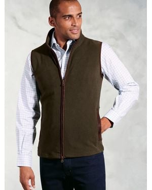 Brook Taverner Fleece Gilet - Green